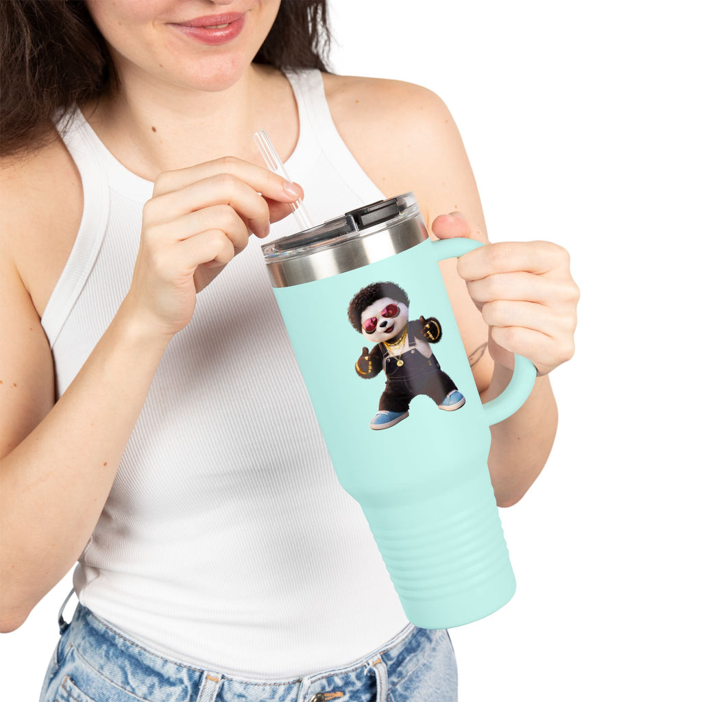 Pandín Funny Quote 40oz Travel Mug | Insulated Tumbler, Spill‑Resistant