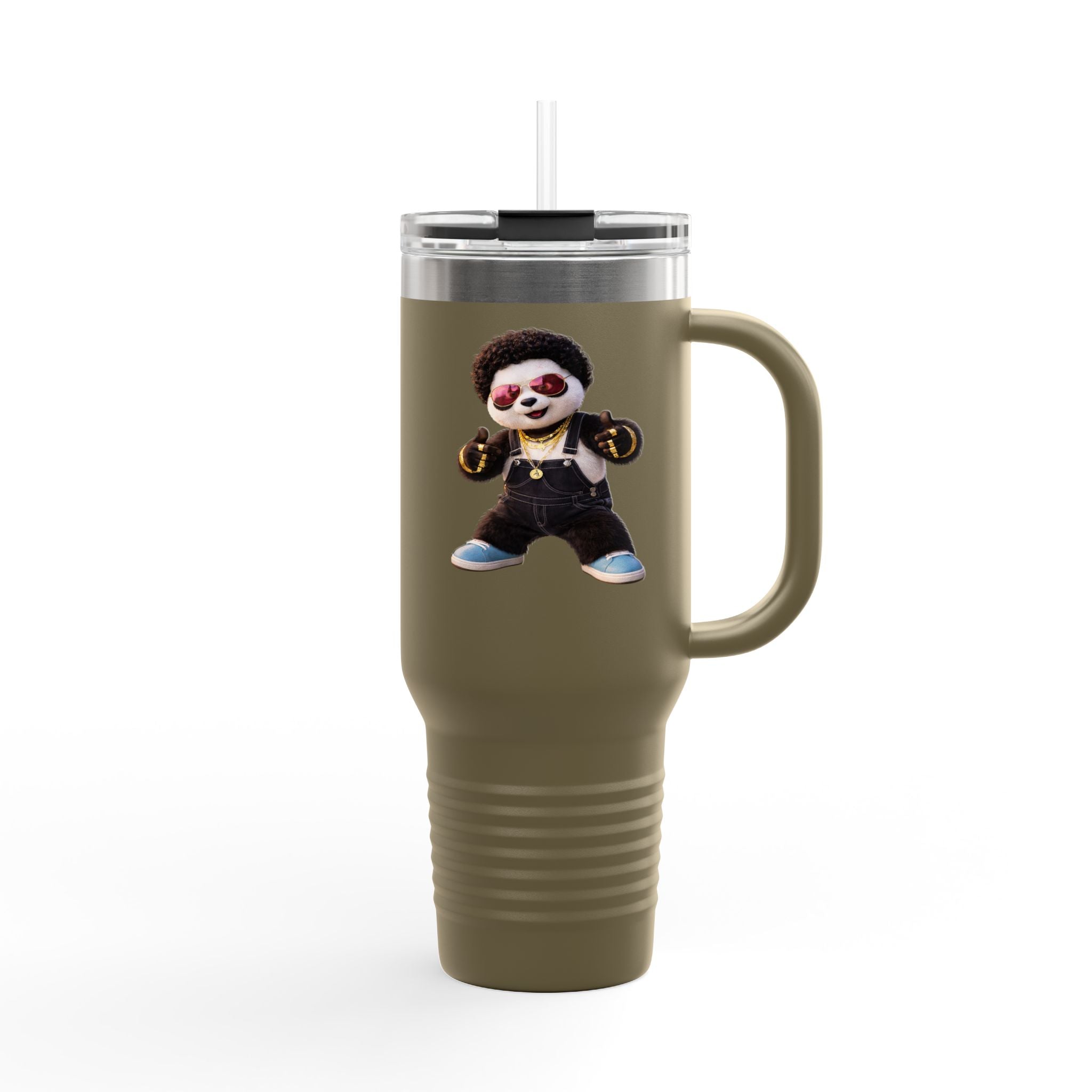 Pandín Funny Quote 40oz Travel Mug | Insulated Tumbler, Spill‑Resistant