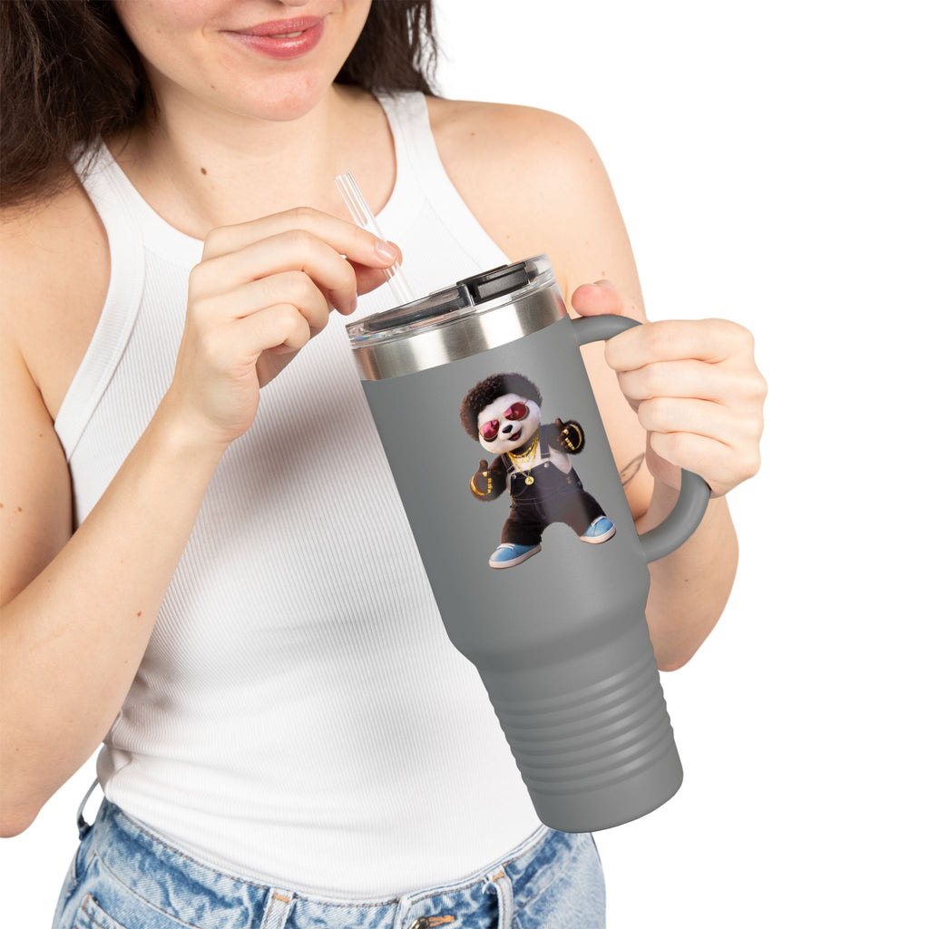 Pandín Funny Quote 40oz Travel Mug | Insulated Tumbler, Spill‑Resistant