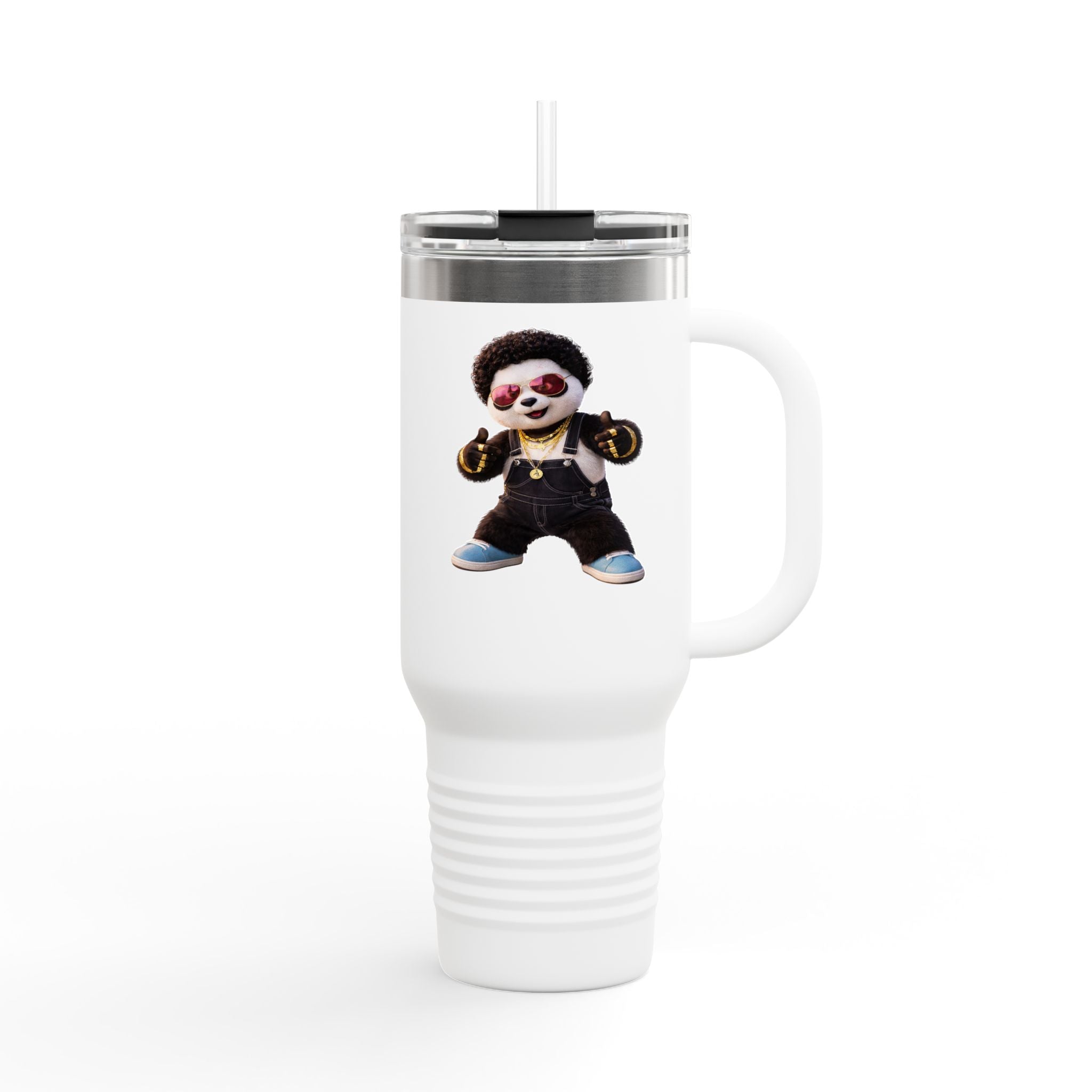 Pandín Funny Quote 40oz Travel Mug | Insulated Tumbler, Spill‑Resistant